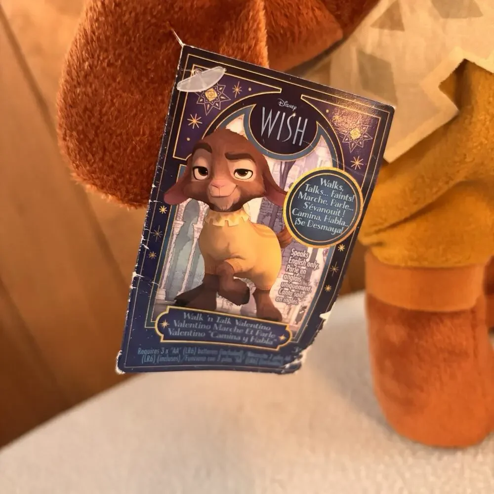 Disney Wish Valentino Walk N Talk Plush Goat Toy NWT